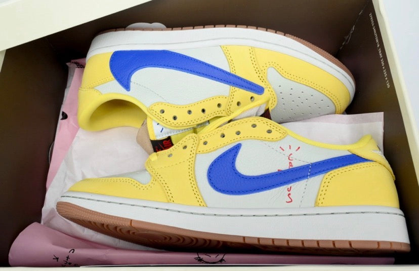 Air Jordan 1 Low Travis Scott canary yellow