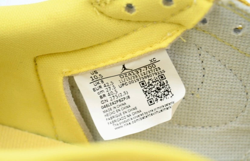 Air Jordan 1 Low Travis Scott canary yellow
