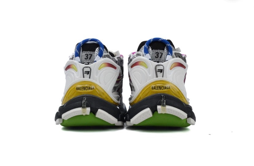 Grey x Multi Color Balenciaga Runners
