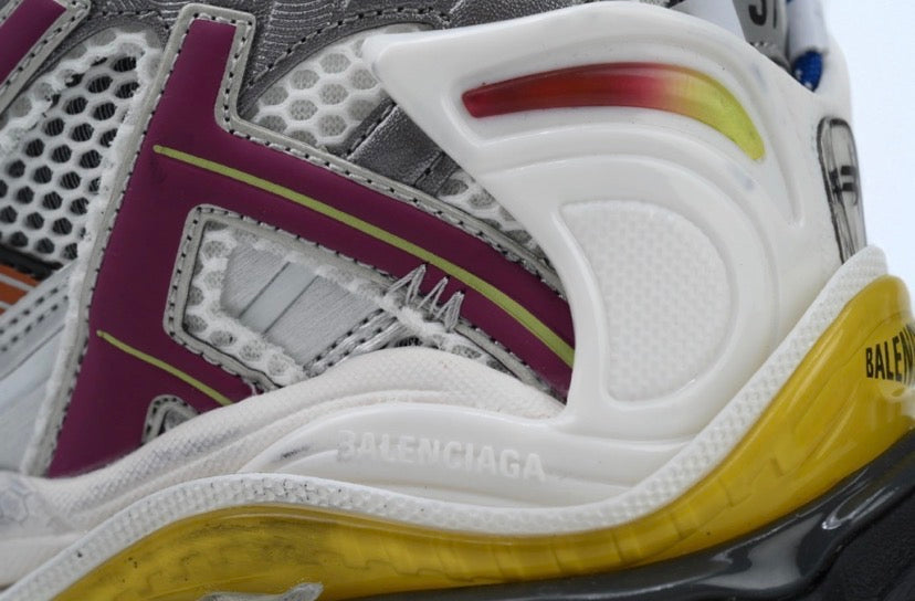 Grey x Multi Color Balenciaga Runners